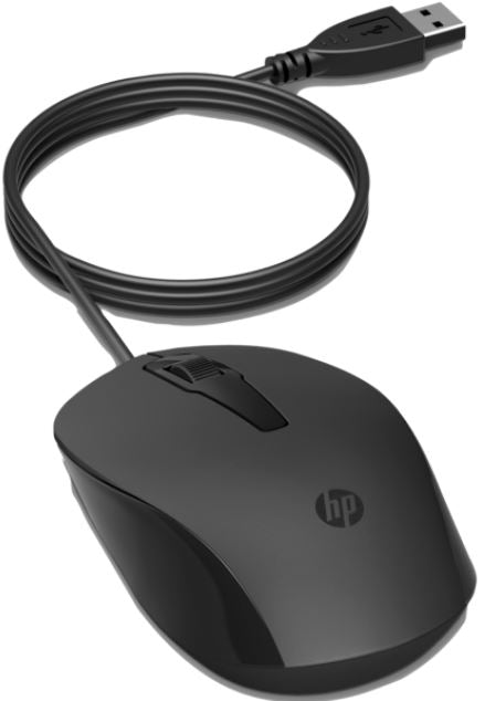 HP 150 Wired Mouse Optical Black