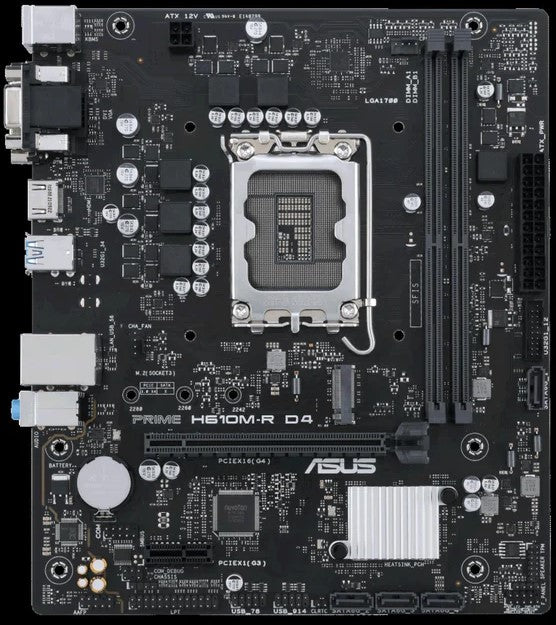 Asus Prime H610M-R Intel LGA 1700 Micro ATX Motherboard