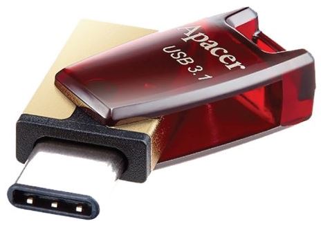 Apacer AH180 64GB USB 3.2 Gen 1 Dual Flash Drive