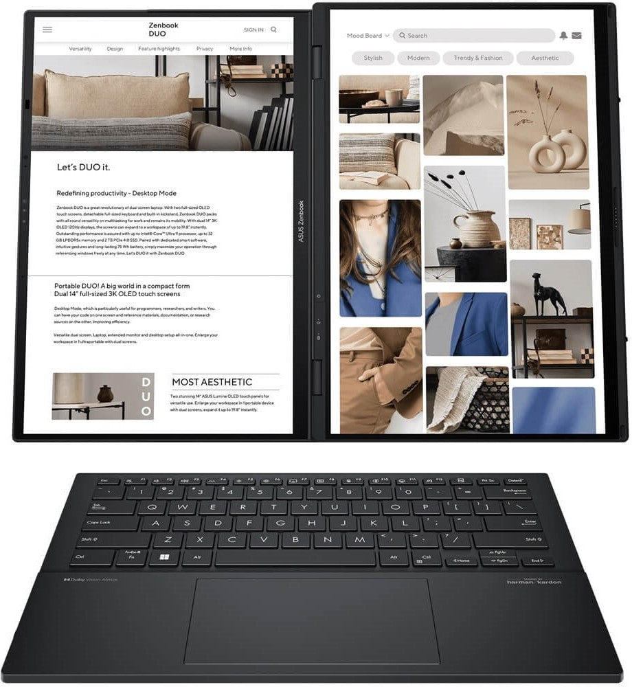 ASUS Zenbook Duo UX8406 OLED Ultra 7 Dual Screen Laptop