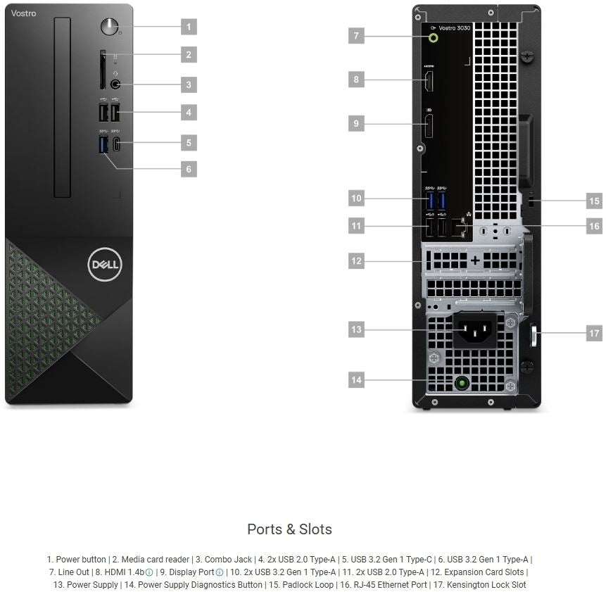 Dell Vostro 3030 Intel Core 12th Gen i5 Mini Tower PC