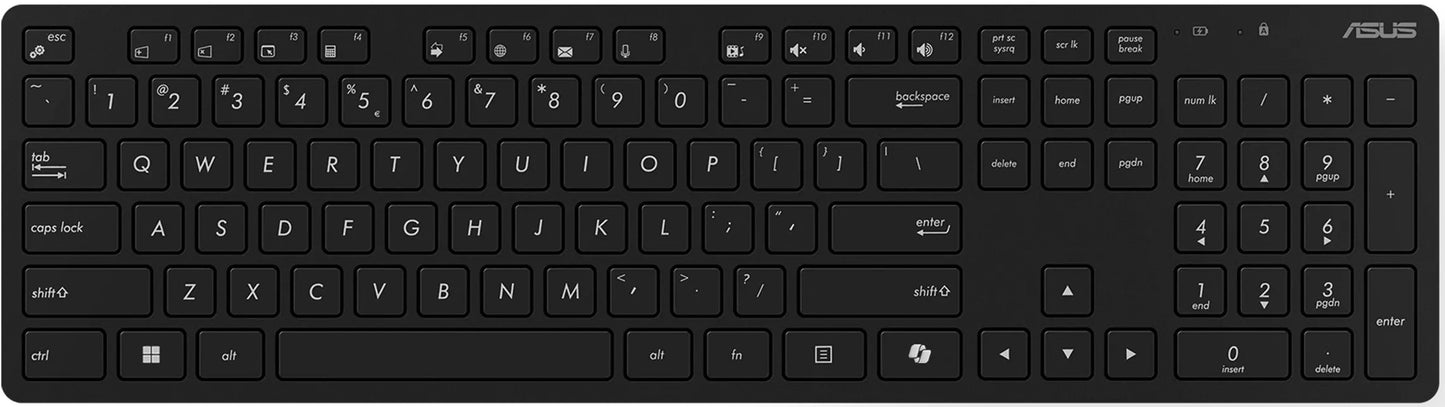 ASUS W5000 Wireless Keyboard and Mouse Set Black