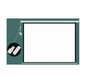 Esquire Electric Projector Screen 300 X 300 with RF Remote