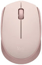 Logitech M171 Wireless Ambidextrous Optical Mouse Rose